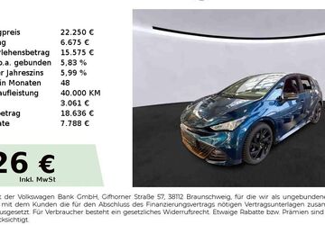 Cupra Born 33.050 km 22.250 &euro; Nürnberg 90431