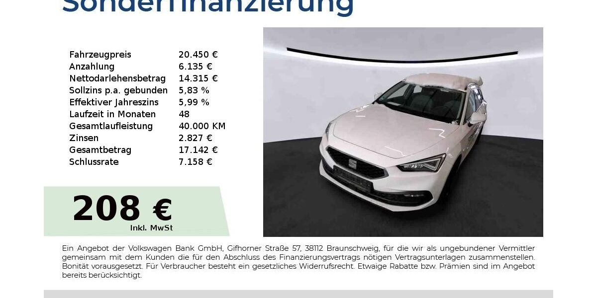 Seat Leon 72.850 km 20.450 &euro; Nürnberg 90431