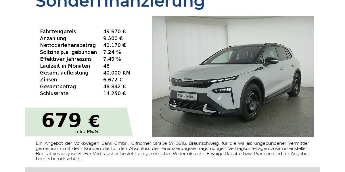 Skoda Elroq 9.900 km 49.670 &euro; Nürnberg 90441
