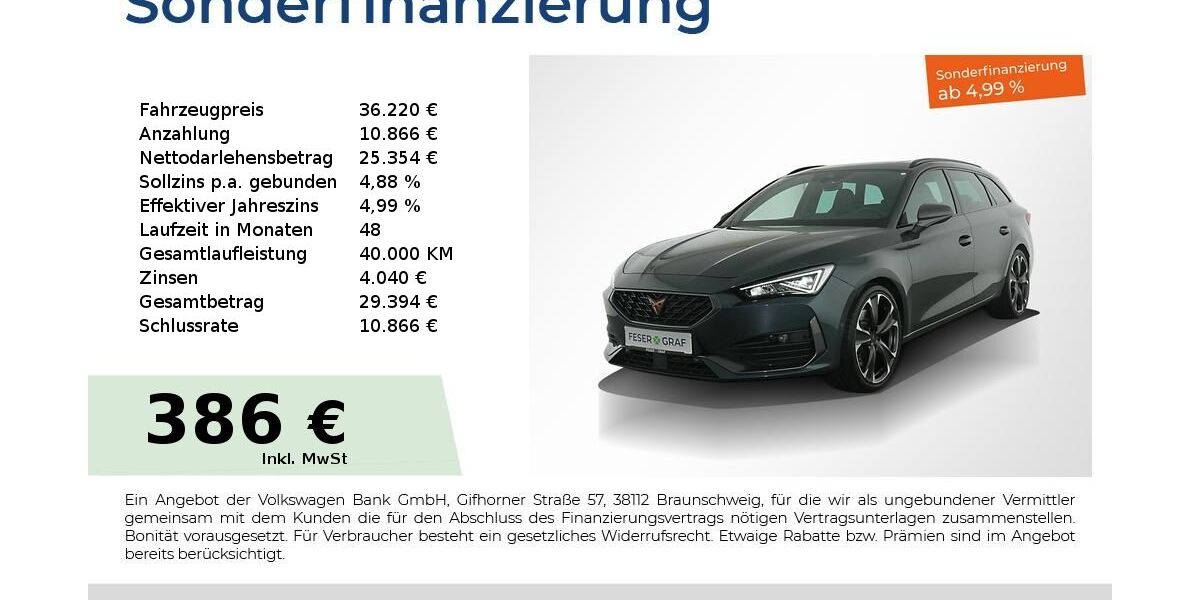 Cupra Leon 37.350 km 34.940 &euro; Nürnberg 90441