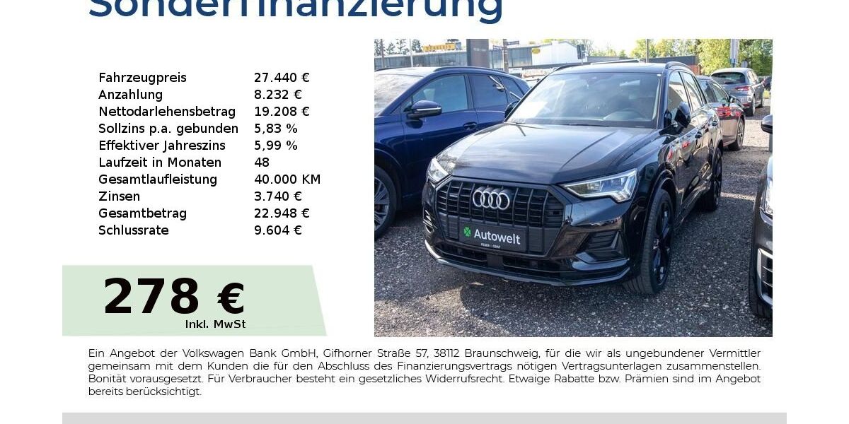 Audi Q3 93.350 km 27.440 &euro; Nürnberg 90431