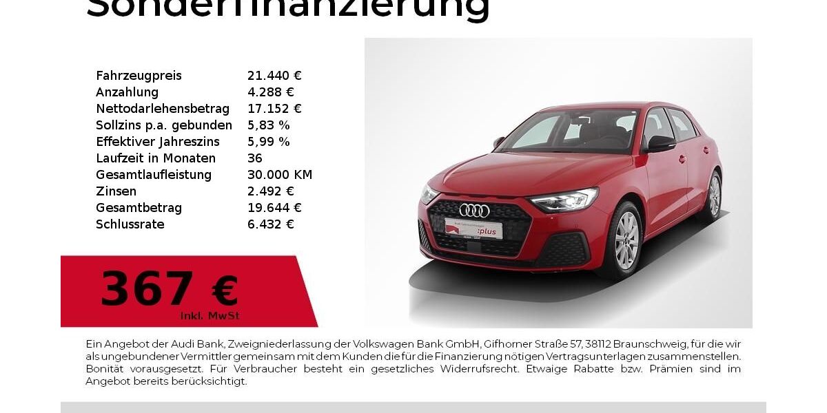 Audi A1 9.200 km 21.440 &euro; Nürnberg 90441