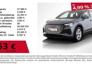 Audi Q4 e-tron 26.024 km 27.989 &euro; Nürnberg 90441