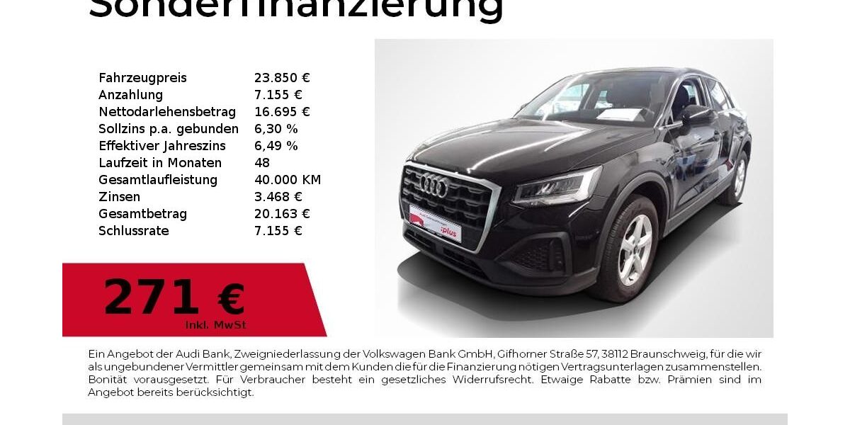 Audi Q2 36.600 km 23.850 &euro; Nürnberg 90411