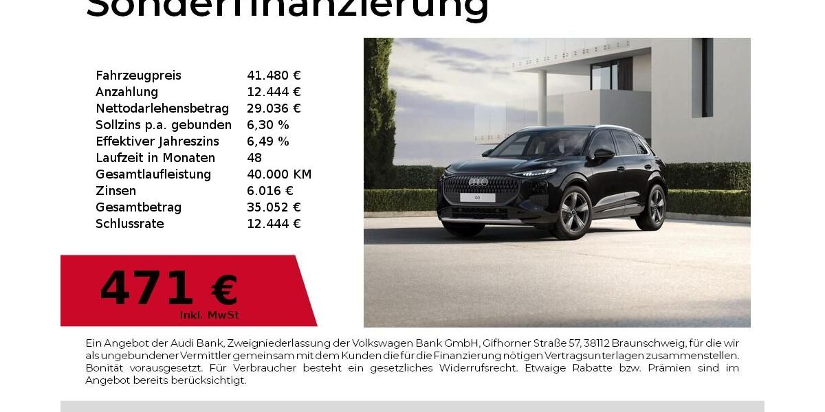 Audi Q3 5.000 km 40.880 &euro; Nürnberg 90411
