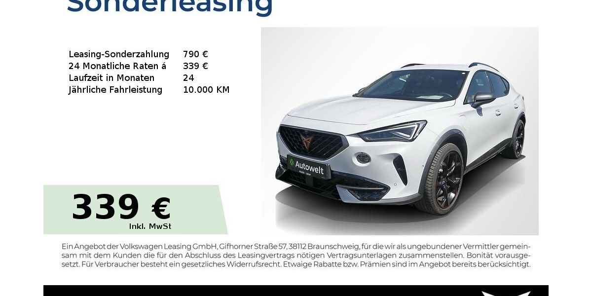 Cupra Formentor 24.850 km 28.250 &euro; Lauf an der Pegnitz 91207