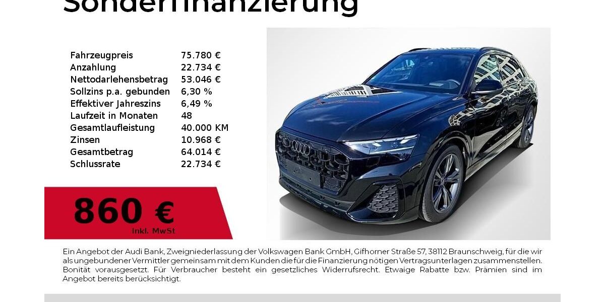 Audi Q8 39.900 km 75.780 &euro; Nürnberg 90411