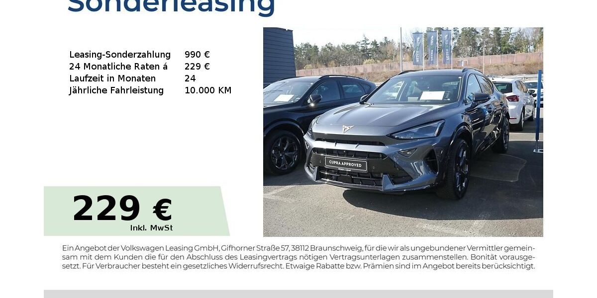 Cupra Formentor 20.450 km 32.950 &euro; Lauf an der Pegnitz 91207