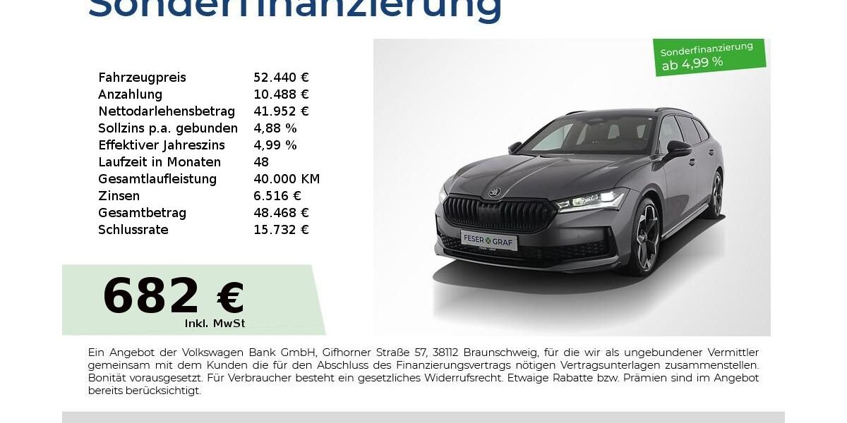 Skoda Superb 9.900 km 52.440 &euro; Nürnberg 90441