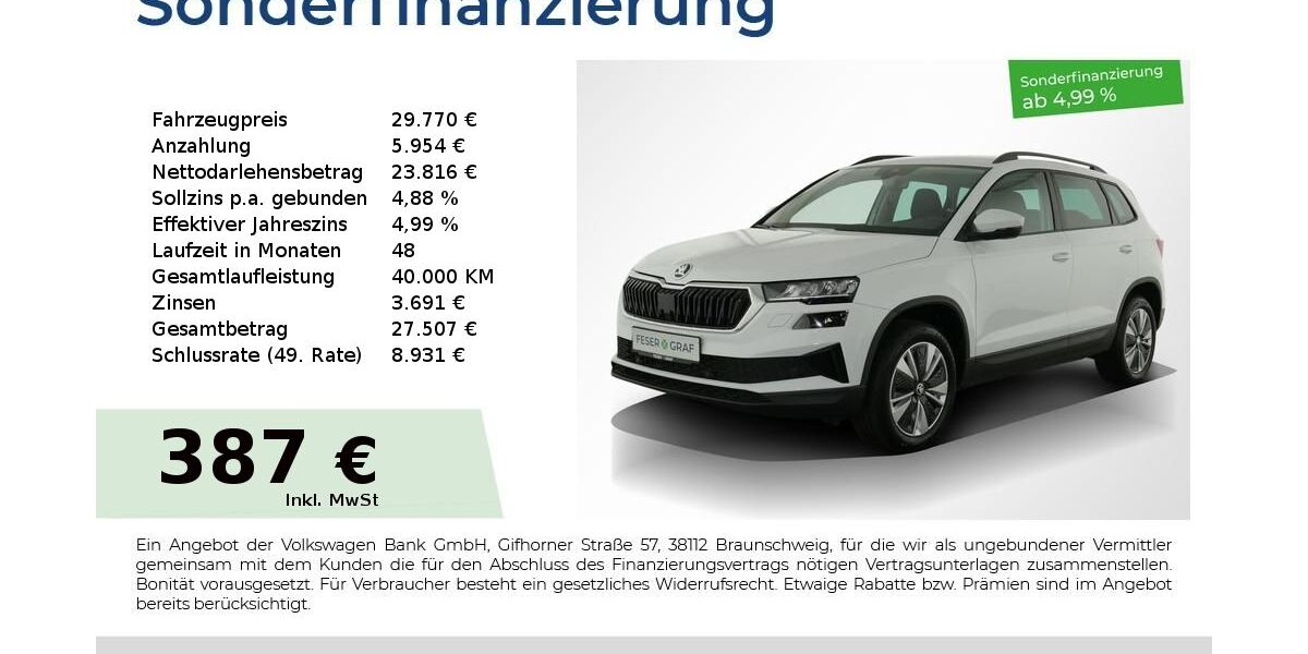 Skoda Karoq 12.450 km 27.420 &euro; Nürnberg 90441