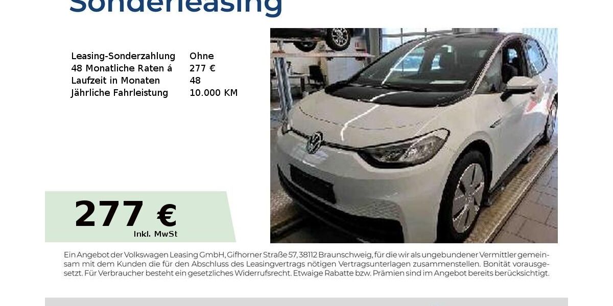 VW ID.3 45.274 km 20.604 &euro; Nürnberg 90411
