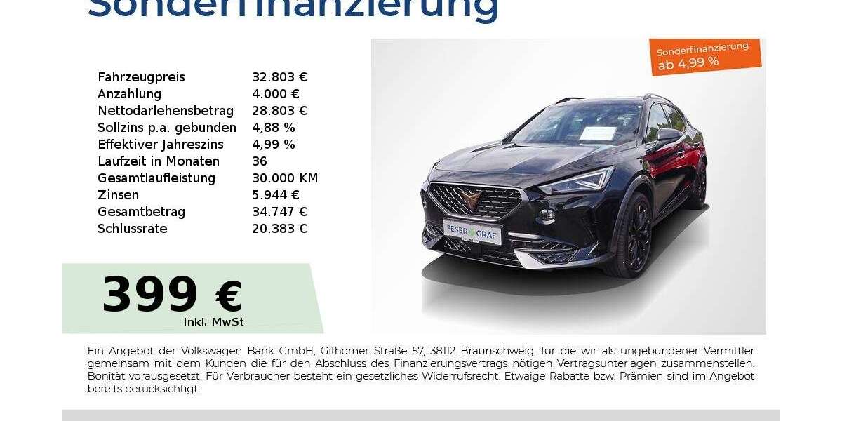 Cupra Formentor 24.550 km 32.803 &euro; Lauf an der Pegnitz 91207