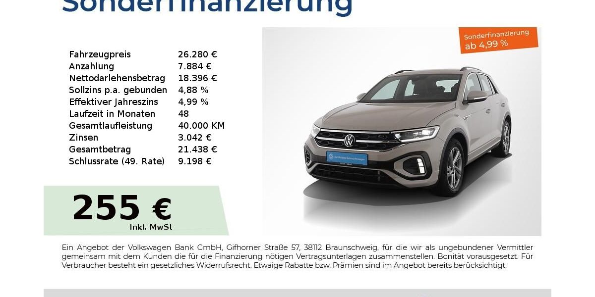 VW T-Roc 85.250 km 24.880 &euro; Nürnberg 90441