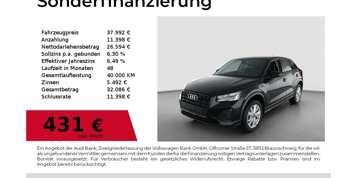 Audi Q2 4.983 km 33.780 &euro; Nürnberg 90411