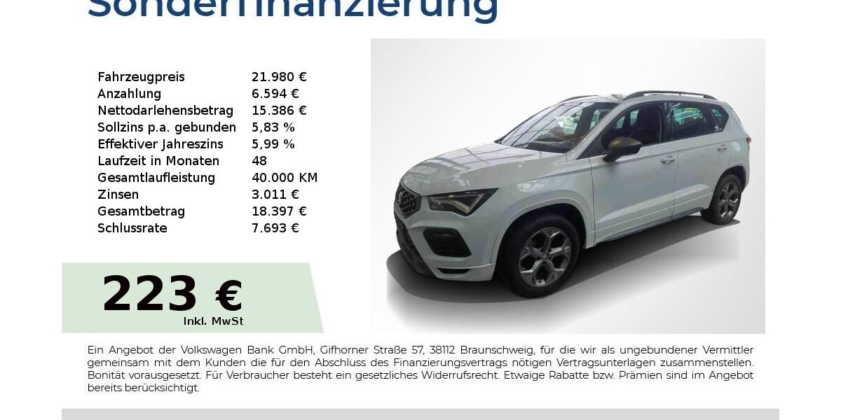 Seat Ateca 78.450 km 21.980 &euro; Nürnberg 90431