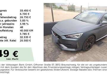 Cupra Leon 10.200 km 33.450 &euro; Schwabach 91126