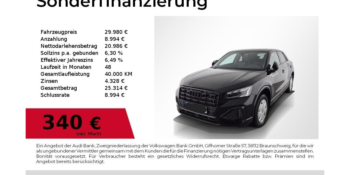 Audi Q2 8.000 km 29.980 &euro; Nürnberg 90411