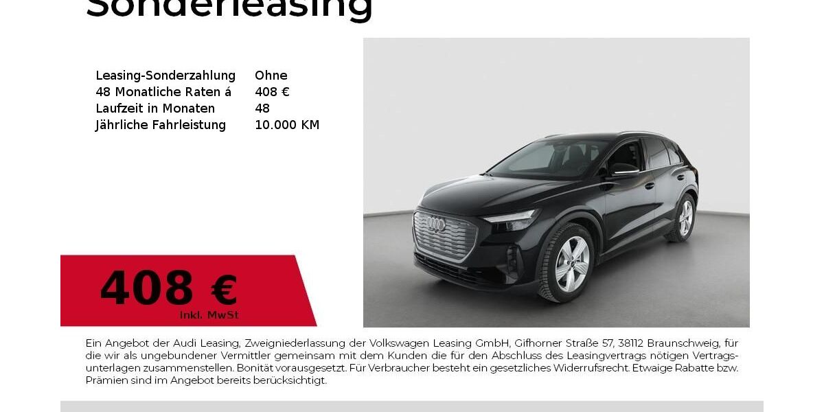 Audi Q4 e-tron 9.465 km 43.750 &euro; Erlangen 91058