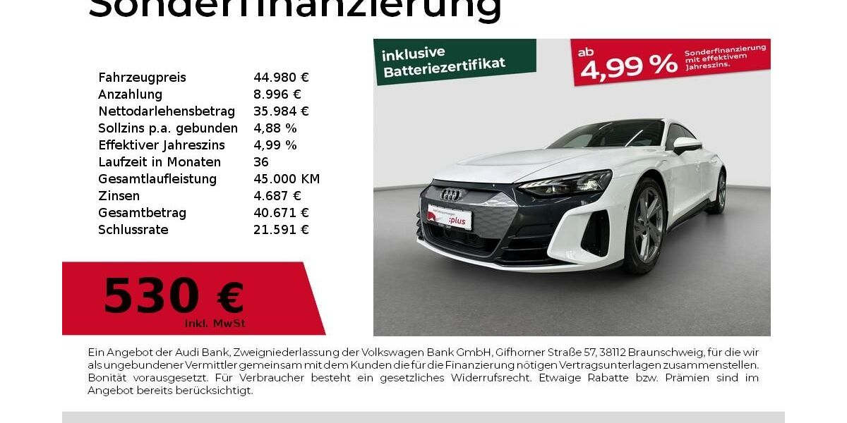 Audi e-tron GT 51.343 km 44.980 &euro; Fürth 90763