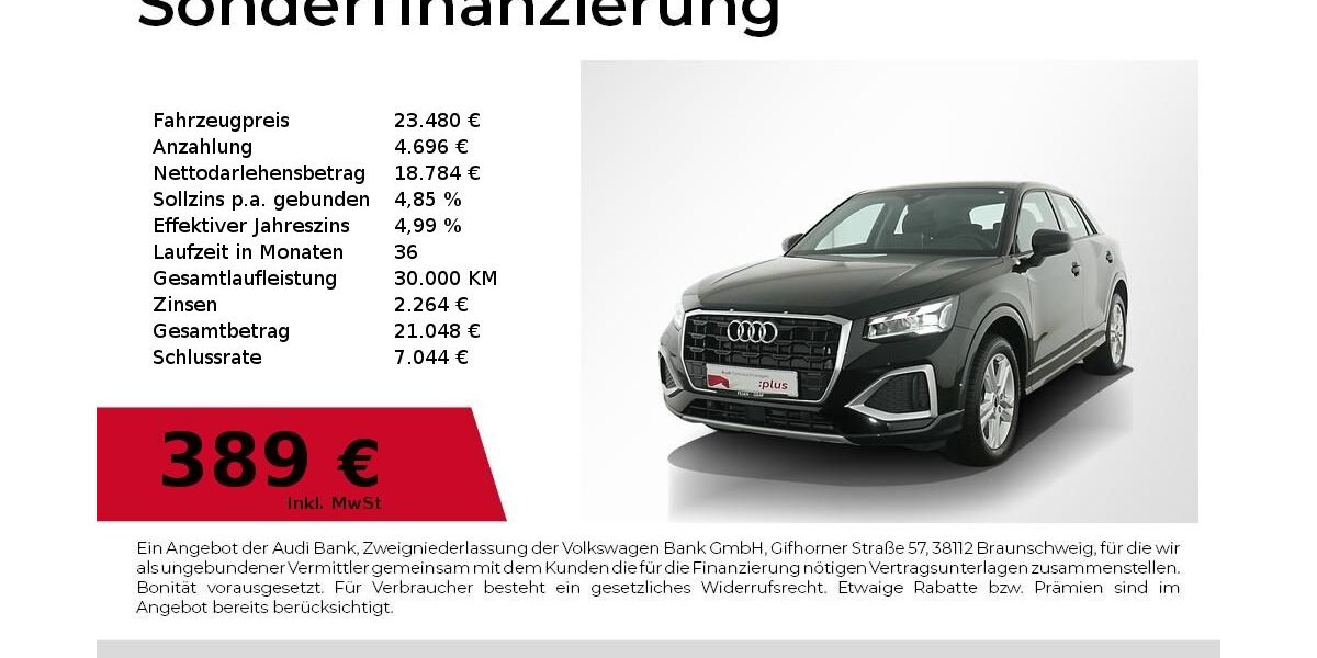 Audi Q2 15.150 km 23.480 &euro; Nürnberg 90441