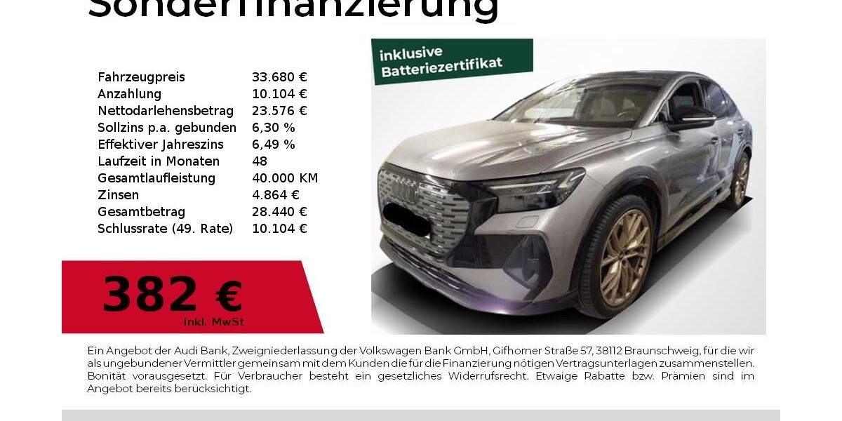 Audi Q4 45.900 km 30.880 &euro; Nürnberg 90411