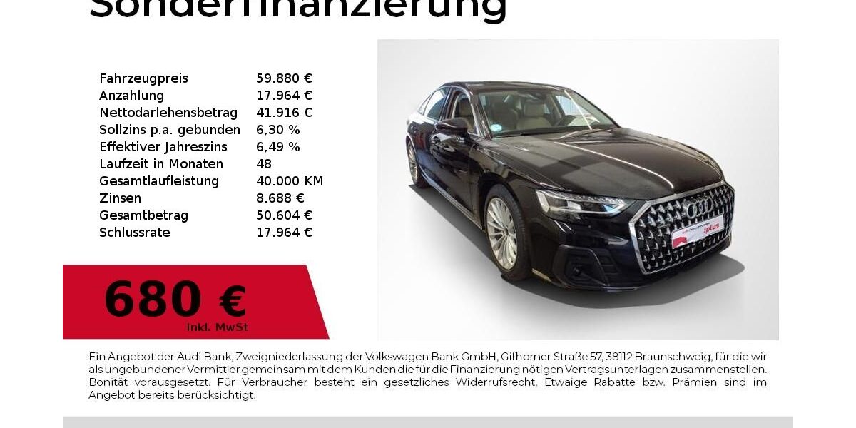 Audi A8 20.800 km 56.880 &euro; Nürnberg 90411