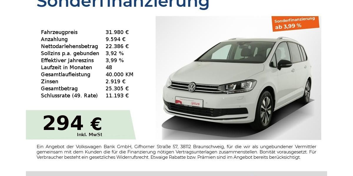 VW Touran 18.250 km 29.220 &euro; Nürnberg 90441