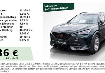 Cupra Formentor 35.750 km 23.220 &euro; Nürnberg 90431