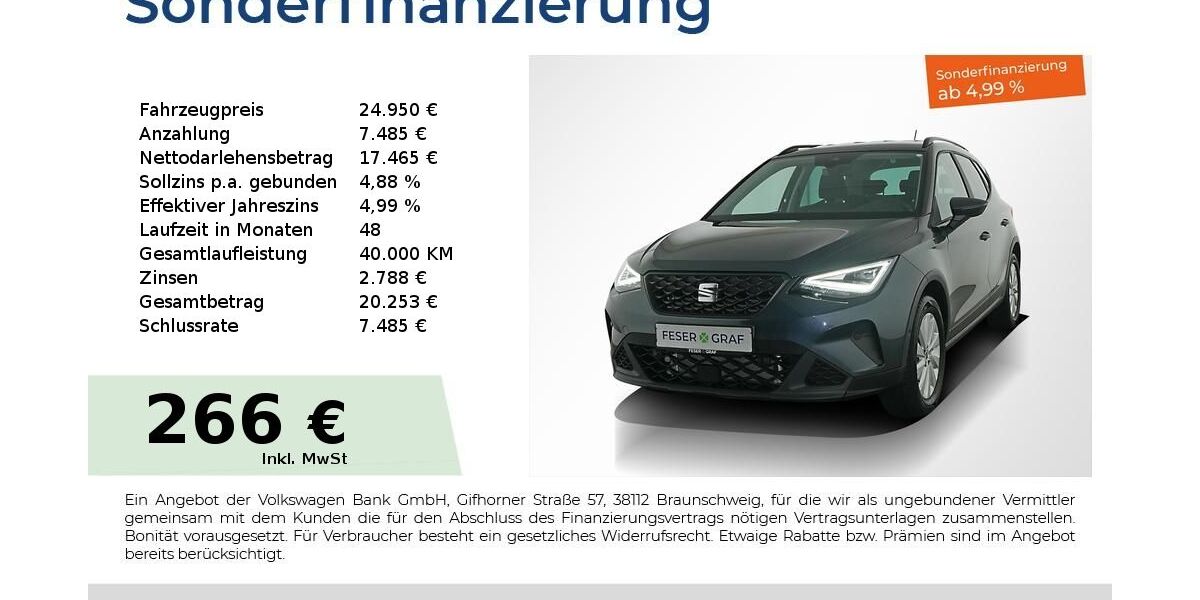 Seat Arona 8.750 km 23.440 &euro; Nürnberg 90441