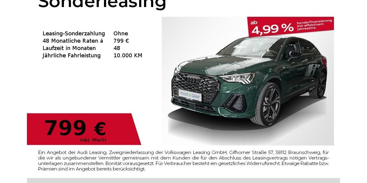Audi Q3 4.900 km 60.980 &euro; Fürth 90763