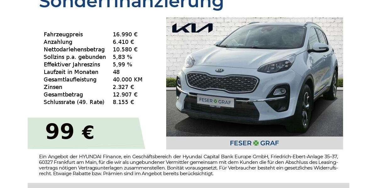 Kia Sportage 51.269 km 16.990 &euro; Roth 91154