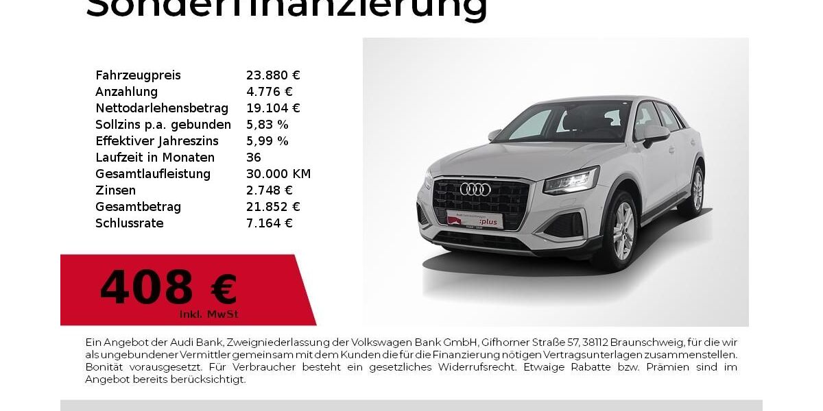 Audi Q2 79.999 km 22.880 &euro; Nürnberg 90441