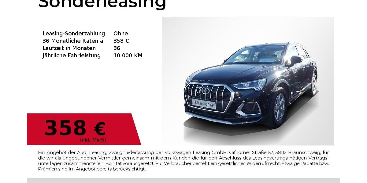 Audi Q3 17.836 km 37.595 &euro; Erlangen 91058