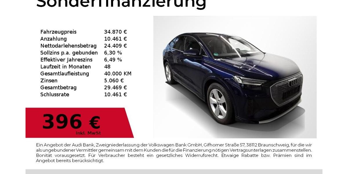 Audi Q4 e-tron 40.100 km 33.780 &euro; Nürnberg 90411