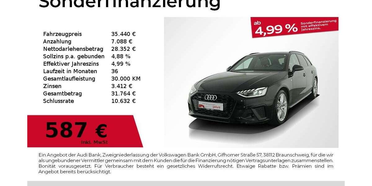 Audi A4 34.100 km 35.440 &euro; Nürnberg 90441