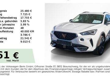 Cupra Formentor 44.550 km 25.480 &euro; Nürnberg 90431