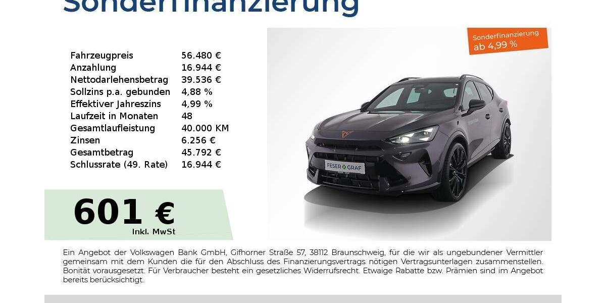 Cupra Formentor 9.990 km 56.480 &euro; Nürnberg 90441