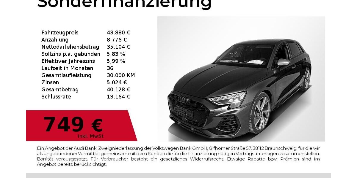 Audi S3 31.119 km 43.880 &euro; Nürnberg 90441