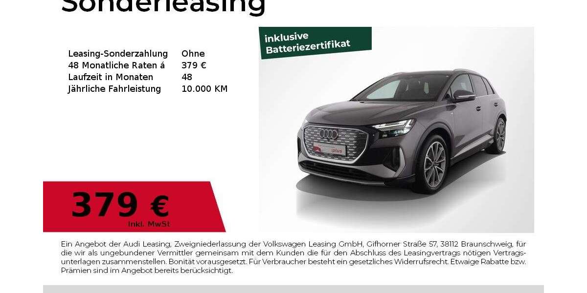 Audi Q4 e-tron 7.792 km 42.440 &euro; Nürnberg 90441