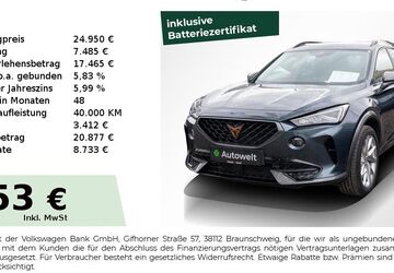 Cupra Formentor 18.850 km 24.950 &euro; Nürnberg 90431