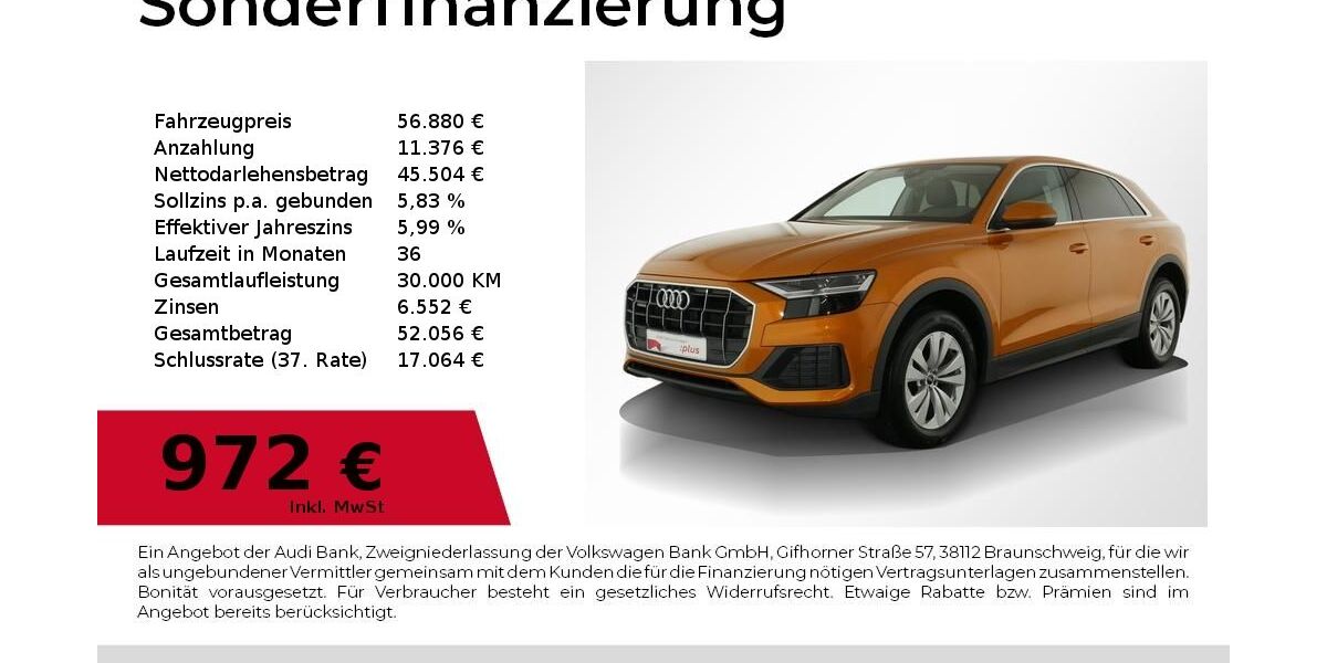 Audi Q8 88.338 km 52.880 &euro; Nürnberg 90441