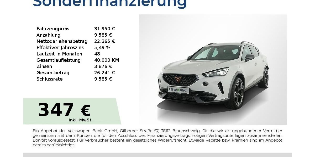 Cupra Formentor 24.350 km 30.940 &euro; Nürnberg 90441