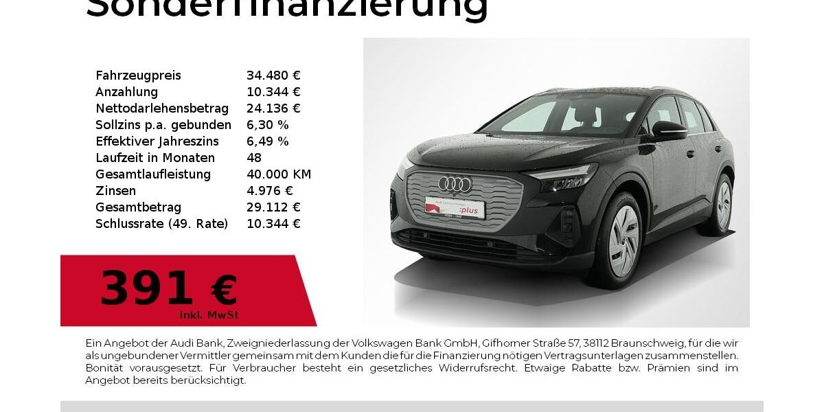 Audi Q4 e-tron 28.990 km 33.440 &euro; Nürnberg 90411