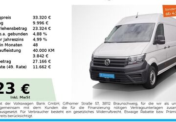 VW Crafter 94.350 km 29.988 &euro; Nürnberg 90441