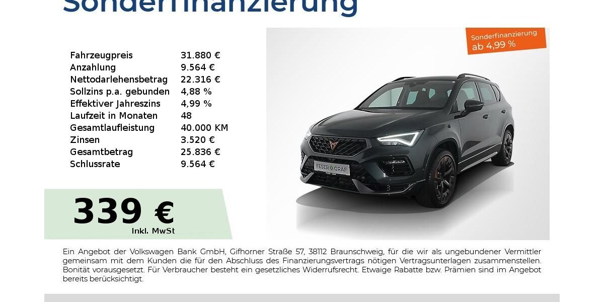 Cupra Ateca 35.850 km 31.880 &euro; Nürnberg 90441