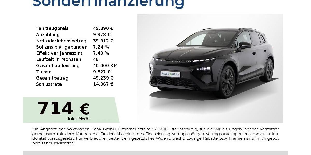 Skoda Elroq 9.900 km 49.890 &euro; Nürnberg 90441