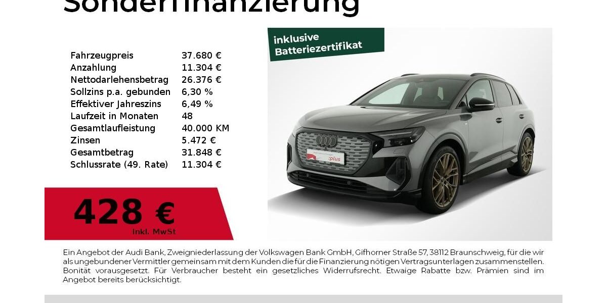 Audi Q4 e-tron 59.600 km 34.980 &euro; Nürnberg 90411