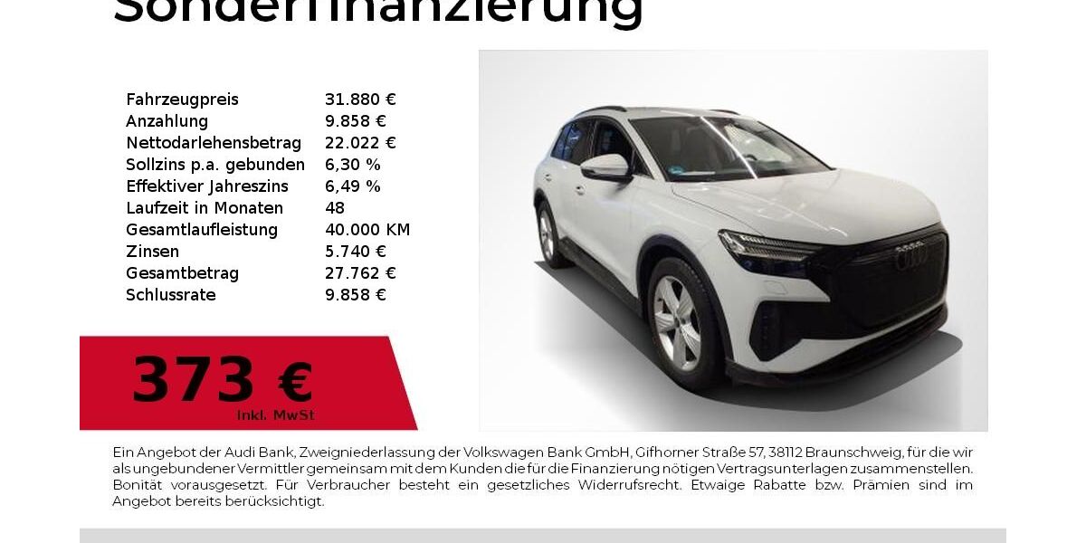 Audi Q4 e-tron 89.700 km 31.880 &euro; Nürnberg 90411
