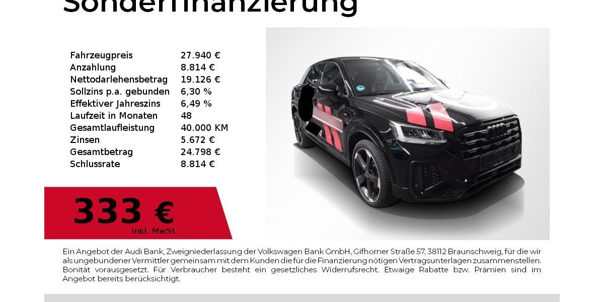 Audi Q2 64.900 km 27.940 &euro; Nürnberg 90411
