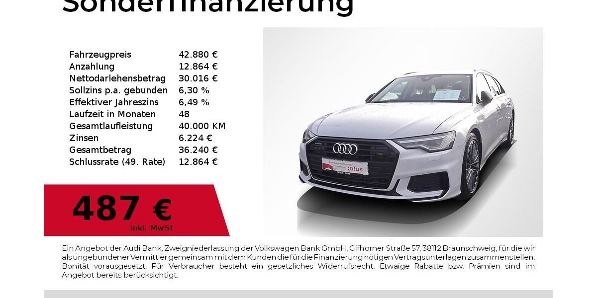 Audi A6 43.500 km 42.880 &euro; Lauf an der Pegnitz 91207